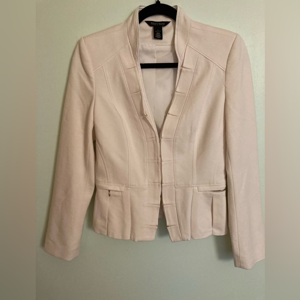 White House Black Market Cream Blazer